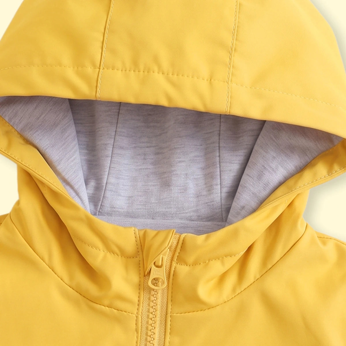 Boys Yellow Hooded Zip-up Jacket Coats & Jackets