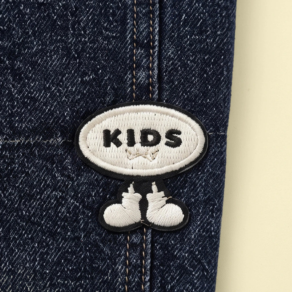 Boys Dark Blue Denim Cargo Shorts Shorts