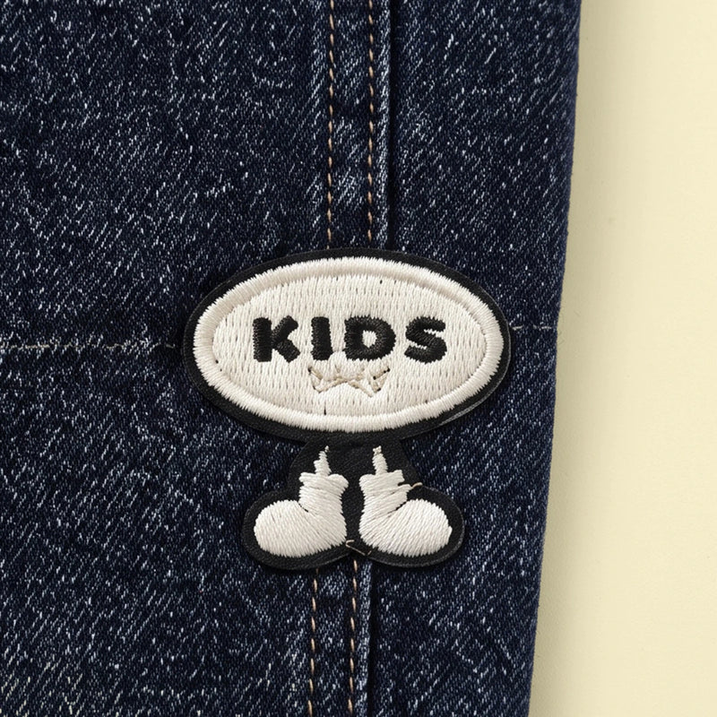 Boys Dark Blue Denim Cargo Shorts Shorts