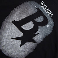 Boys Black Star Printed Summer Oversized T-Shirt With Shorts Set 2 pc. Sets