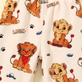 Boys Apricot Tiger Printed Sweatshirt & Joggers Co-ord Sets Sets