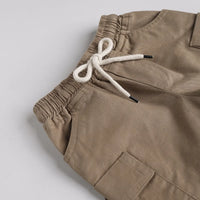 Boys Apricot Typographic Printed T-Shirt With Cargo Shorts Sets Sets