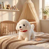 Walking & Barking Dog Soft Toy for Kids -Battery Operated Cute Puppy Toy with Sound, Running Action & Interactive Pet Dog Trending Accessories