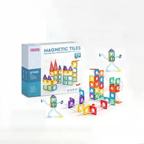 Multicolour STEM Magnetic Rolling Ball Building Blocks Tiles Set Trending Accessories Multicolor Onesize