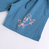 Boys Pink Typographic Printed Short Sleeve T-shirts With Elasticated Shorts Sets Sets