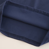 Boys Navy Blue Color-blocked Short Sleeves Polo T-Shirt With Shorts Set 2 pc. Sets
