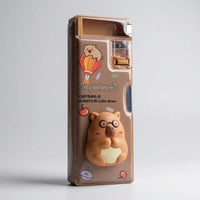 Kids Capybara Cartoon Pencil Box Trending Accessories Brown Onesize