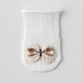 Pack of 4 Girls Multicolour Bunny And Bow Applique Calf Length Socks Socks