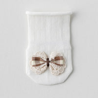 Pack of 4 Girls Multicolour Bunny And Bow Applique Calf Length Socks Socks