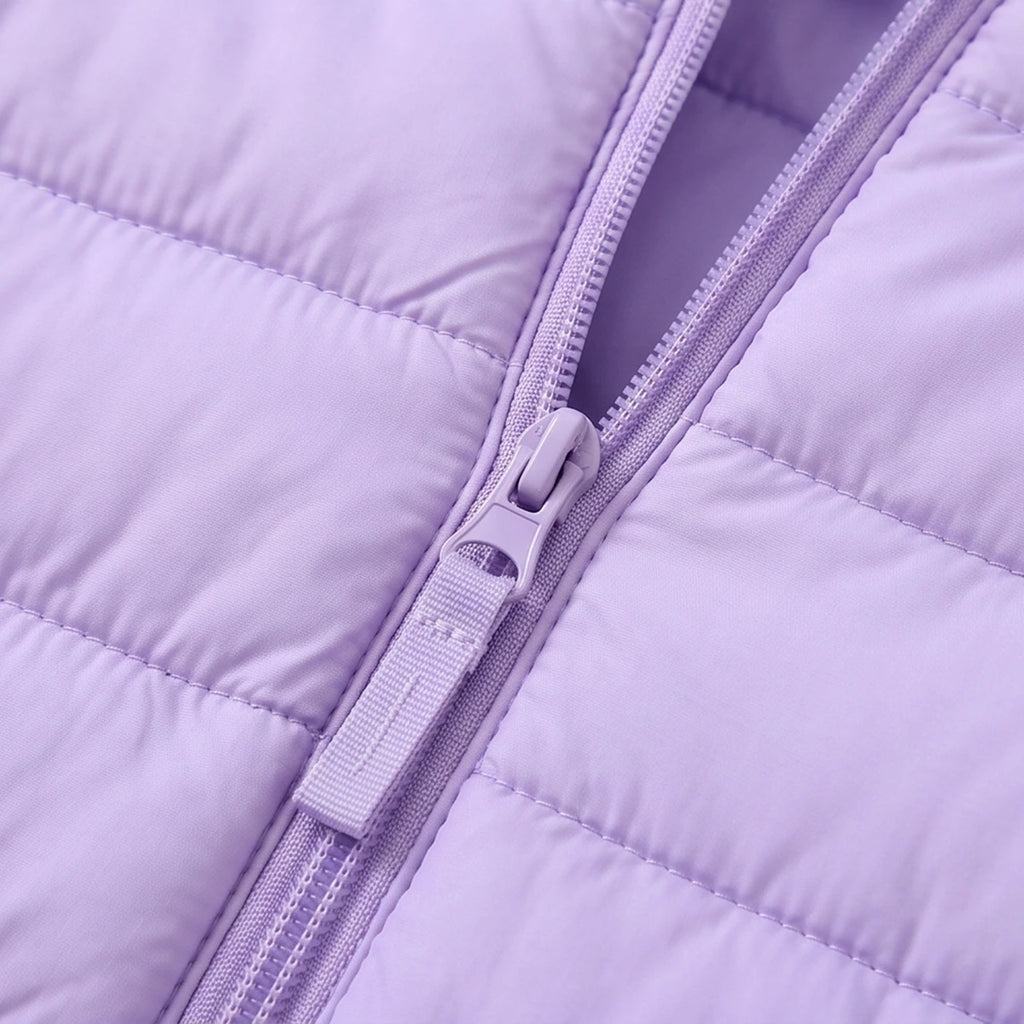Girls Purple Hooded Quilted Puffer Jacket Coats & Jackets