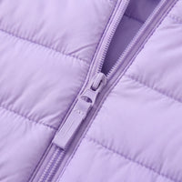 Girls Purple Hooded Quilted Puffer Jacket Coats & Jackets
