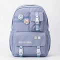 Kids Blue Multi-Pocket School Backpack with Buckle Pouch Trending Accessories Blue Onesize