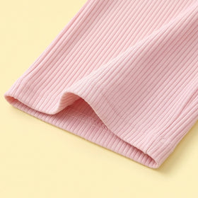 Girls Pink Knitted Top & Pants Co-ord Sets Sets