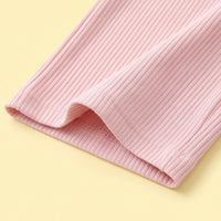Girls Pink Knitted Top & Pants Co-ord Sets Sets