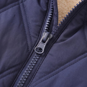 Boys Navy Blue Long Sleeve Hooded Puffer Jacket Coats & Jackets