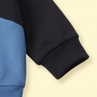 Boys Black Colourblocked Sweatshirt & Joggers Sets 2 pc. Sets