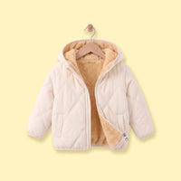 Boys Off White Long Sleeve Hooded Puffer Jacket Coats & Jackets Off White 1-2 Y