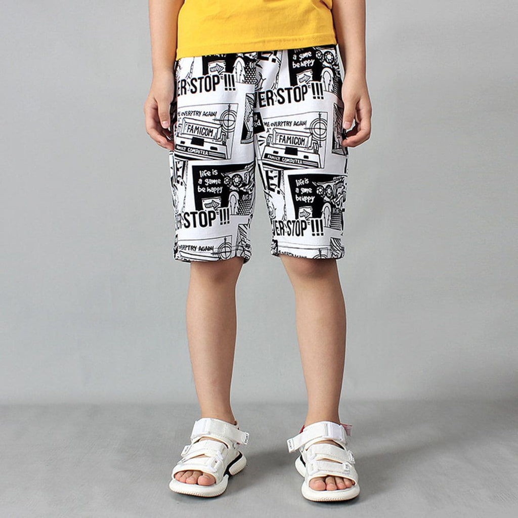 Boys Printed Elasticated Shorts