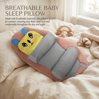 Baby Pillow with Head & Neck Support -Soft Cotton Infant Sleeping Pillow for Flat Head Protection Trending Accessories