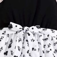 Girls Sleeveless Floral Print Fit & Flare Dress Casual Dresses   