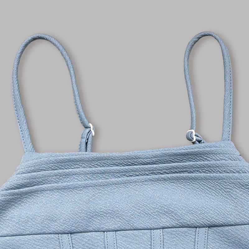 Girls Blue Spaghetti Strap Cami Casual Dress Casual Dresses