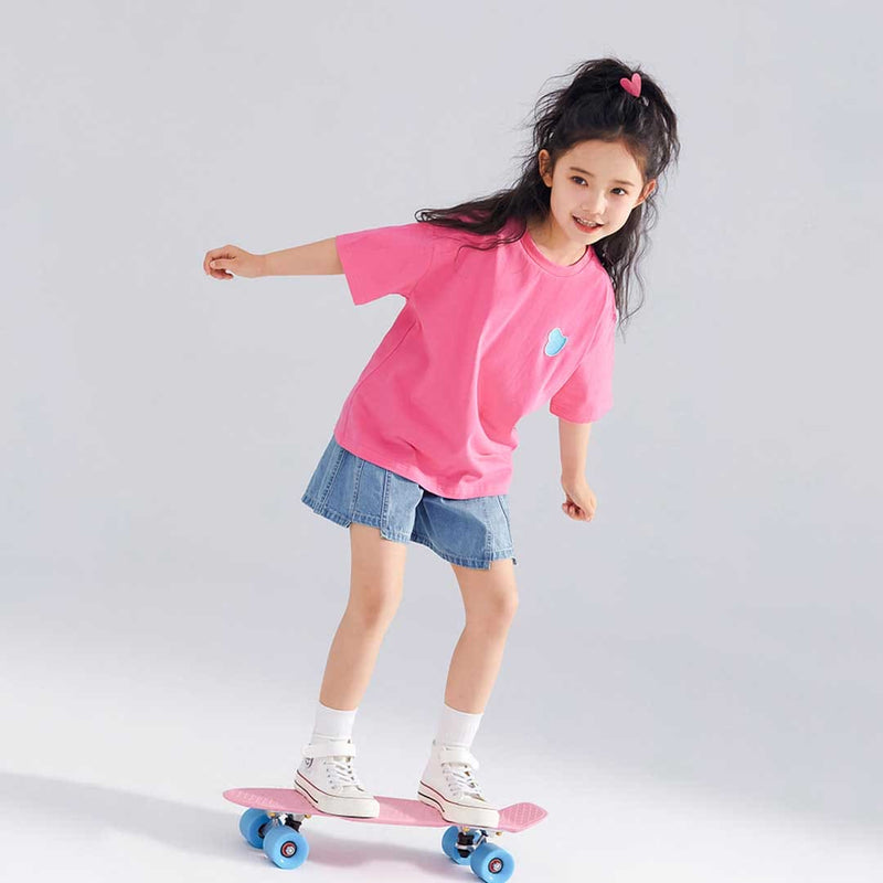 Girls Short Sleeve Print Graphic T-Shirt Tshirts   
