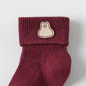 Pack of 6 Boys Multicolour Embroidery Applique Ankle Length Socks Socks