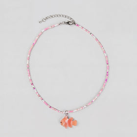 Pack Of 3 Girls Multicolour Fish Motif Beaded Necklace Sets Necklace and Chains