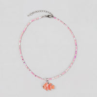 Pack Of 3 Girls Multicolour Fish Motif Beaded Necklace Sets Necklace and Chains