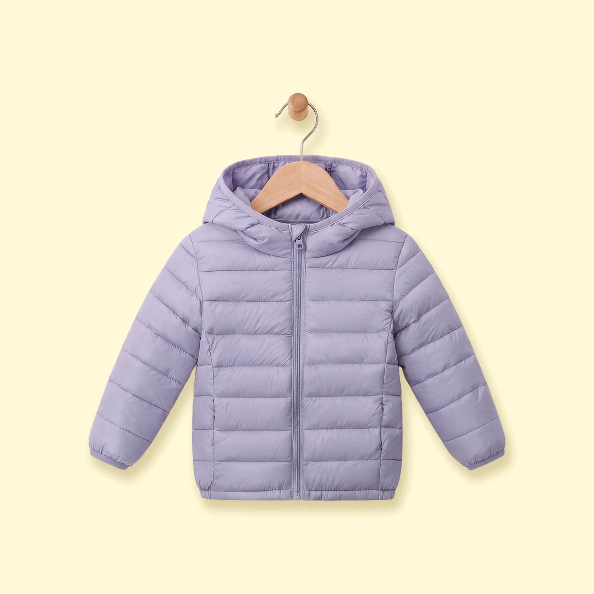 Girls Purple Hooded Quilted Puffer Jacket Coats & Jackets Purple 3-4 Y