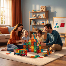 38 Pieces - Magnetic Tiles 3D Building Blocks Set Trending Accessories