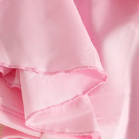 Girls Pink Sleeveless Fit & Flare Party Wear Dress With Embellished Bow Applique Party Dresses