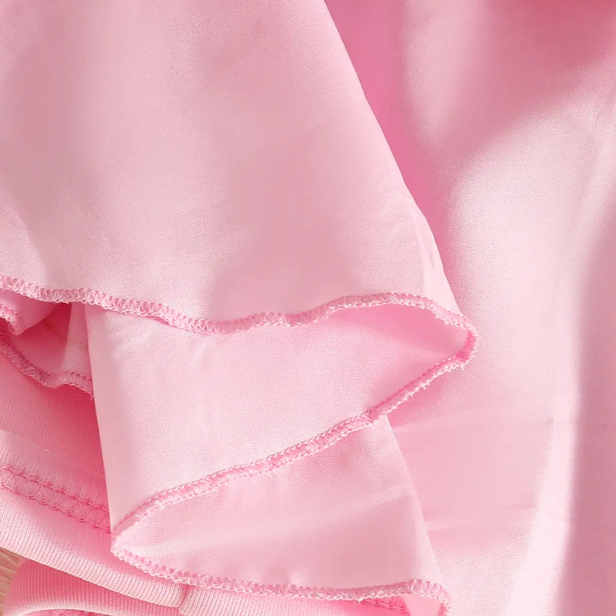 Girls Pink Sleeveless Fit & Flare Party Wear Dress With Embellished Bow Applique Party Dresses