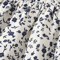 Girls Black Floral Long Sleeve Fit & Flare Dress Casual Dresses