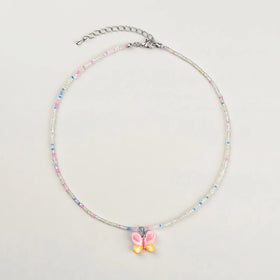 Pack Of 5 Girls Multicolour Charm Beaded Necklace Sets Necklace and Chains