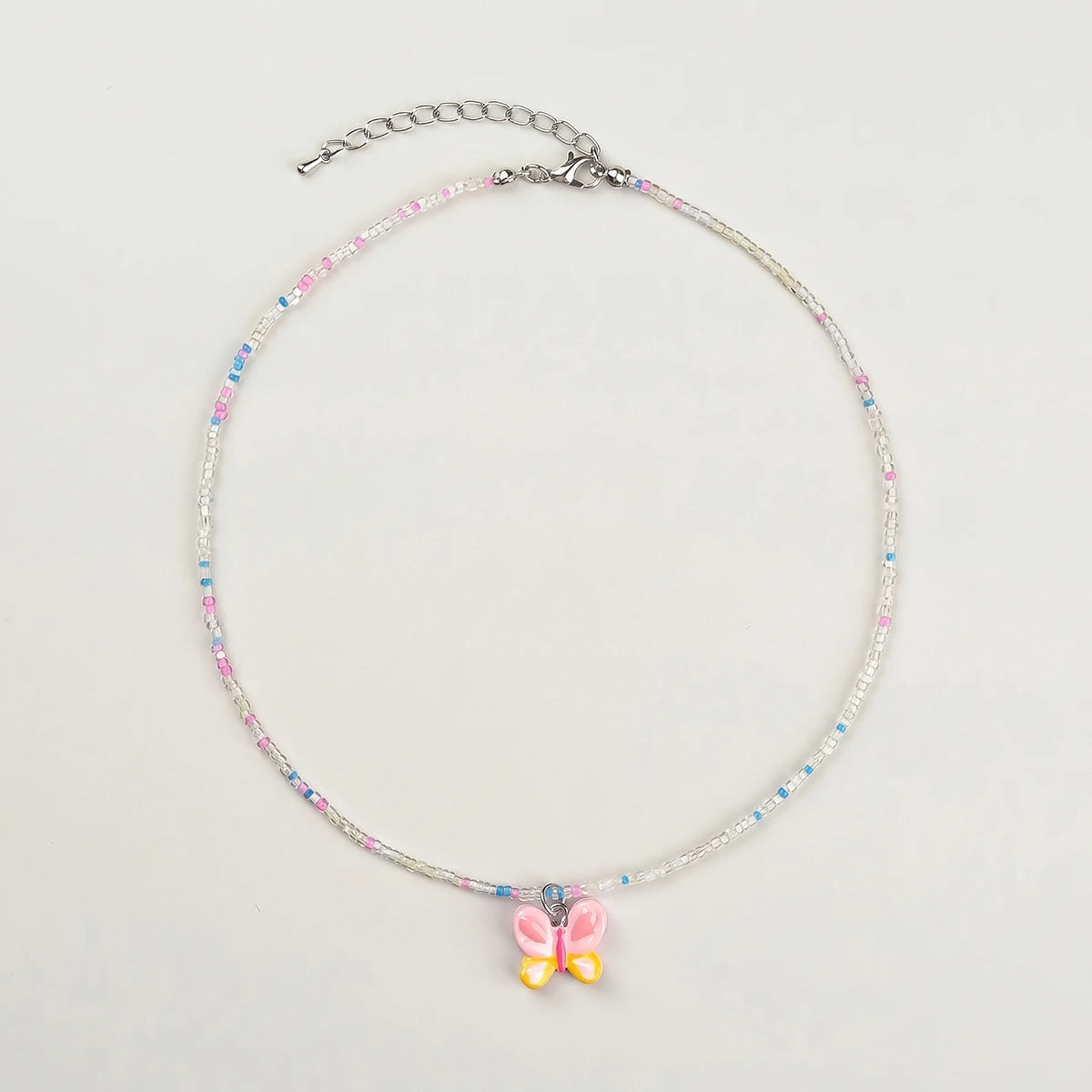 Pack Of 5 Girls Multicolour Charm Beaded Necklace Sets Necklace and Chains