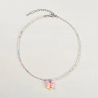 Pack Of 5 Girls Multicolour Charm Beaded Necklace Sets Necklace and Chains