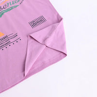 Boys Lilac Graphics Print T-Shirt With Elasticated Pants Sets Sets