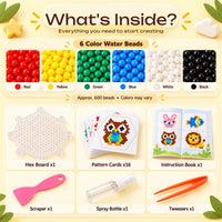 Magic Water Beads Art Kit - 600 Pieces, 2 Years Plus Trending Accessories