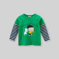 Girls Printed Doctor Sleeves T-Shirt Tshirts Green 1-2 Y 