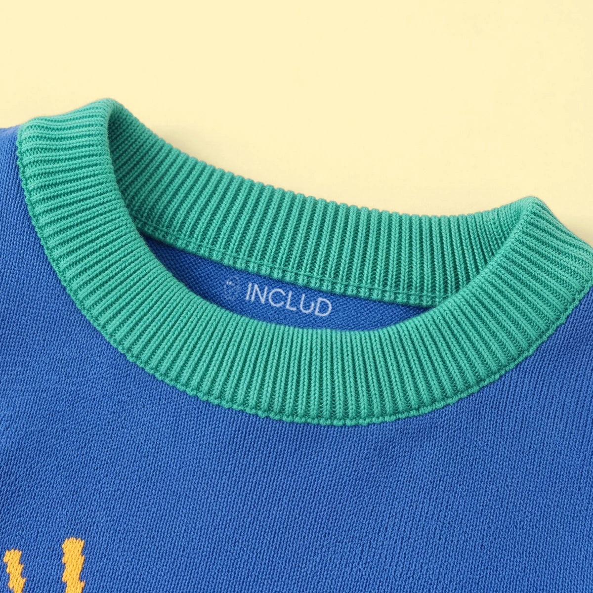 Boys Blue Long Sleeve Excavator Jacquard Sweater Sweaters & Cardigans
