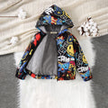 Boys Multicolor Printed Regular Winter Jackets Coats & Jackets Multicolor 3-4 Y
