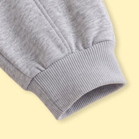 Boys Grey Solid Elasticated Waist Jogger Joggers