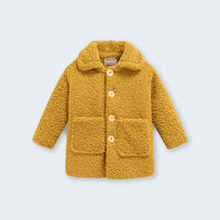 Girls Mustard Spread Collar Tailored Jacket Coats & Jackets