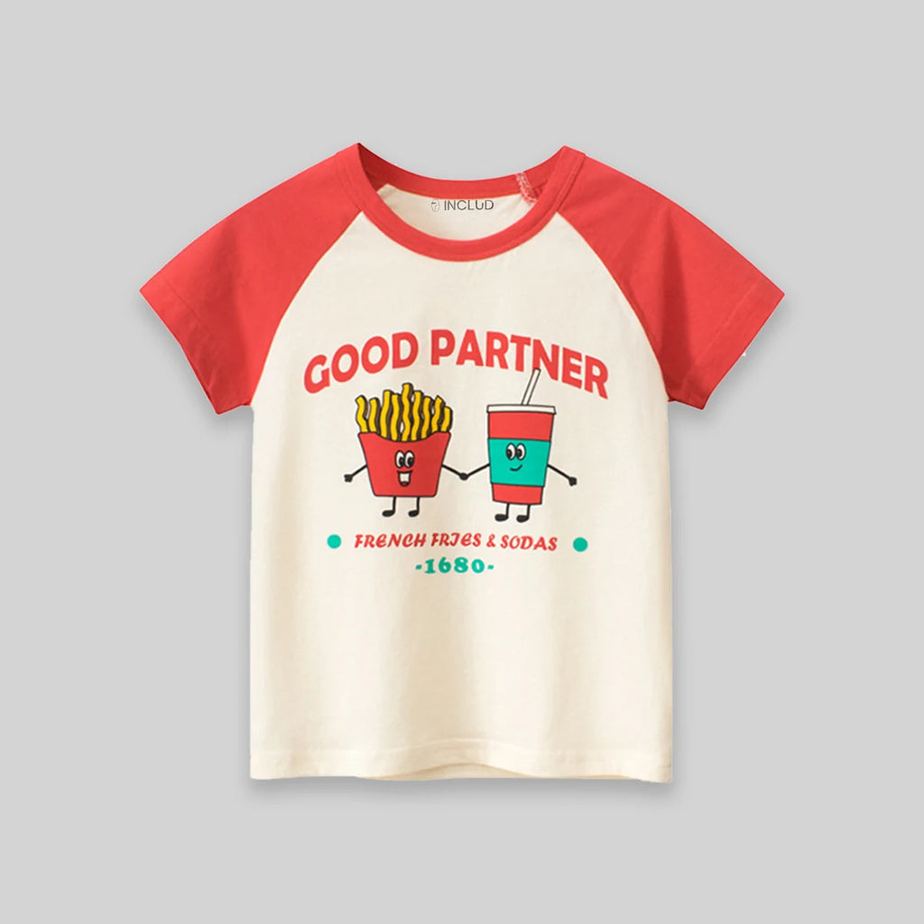 Boys Cream Typographic Print Raglan Sleeve T-Shirt Tshirts
