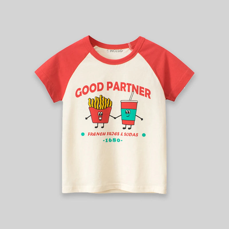 Boys Cream Typographic Print Raglan Sleeve T-Shirt Tshirts