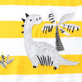 Boys Dinosaur Applique T-Shirt With Shorts 2 pc. Sets   