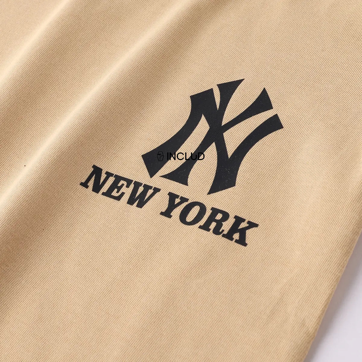 Boys Khaki Logo Print Short Sleeve T-Shirt With Drawstring Shorts Sets Sets