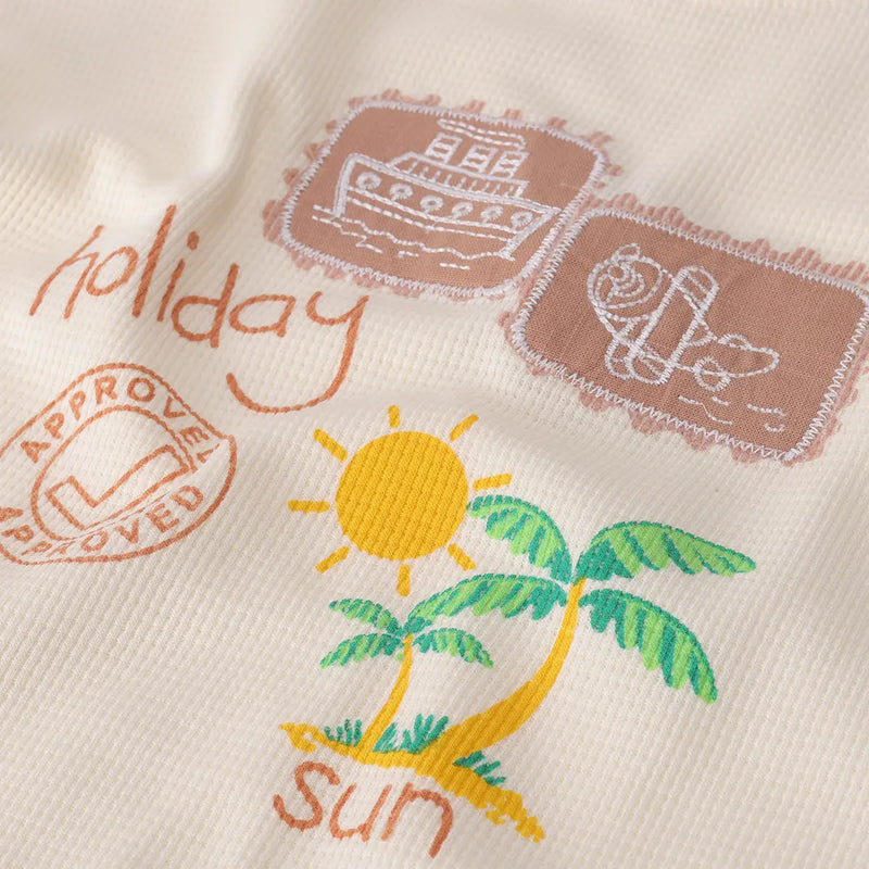 Boys Rust Graphic Printed Short Sleeve T-Shirt With Elasticated Shorts Sets 2 pc. Sets