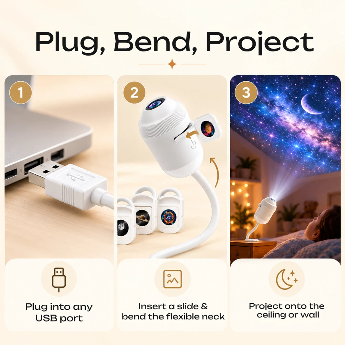 Starry Sky Projector Lamp with Planet Light Set Trending Accessories